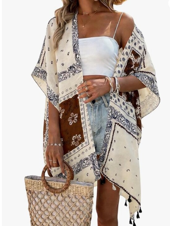 Sweaters - Women's Kimono Coverup